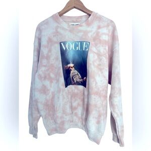 Harry Styles Vogue Cover Dusty Rose Tie Dye Sweatshirt Crewneck Size Large